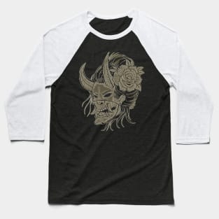 Japanese skull art Baseball T-Shirt